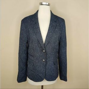 Women’s Banana Republic speckled navy blazer